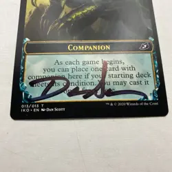 Companion Card Signed By Dan Scott Magic The Gathering, Artist Proof - Image 3