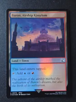MTG Final Fantasy Foil Land #0273 Baron Airship Kingdom - Image 1