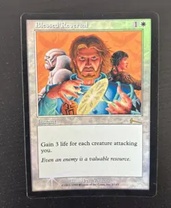 MTG FOIL URZA'S LEGACY BLESSED REVERSAL MAGIC THE GATHERING WHITE ENGLISH - Image 4