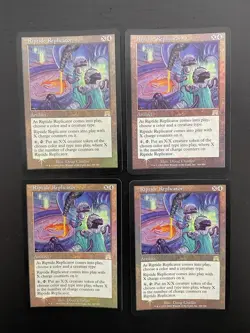 MTG 4X FOIL ONSLAUGHT RIPTIDE REPLICATOR NM MAGIC THE GATHERING RARE ARTIFACT - Image 2