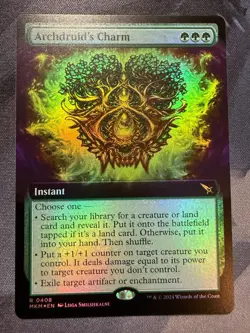 Archdruid's Charm EXTENDED ART: Murders at Karlov Manor(MKM), FOIL #0408 - Image 1