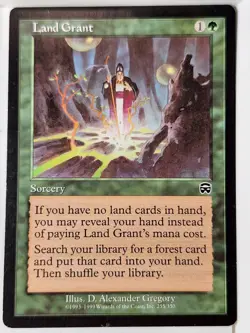 Land Grant - Mercadian Masques - Magic the Gathering MTG Nice! - Image 1