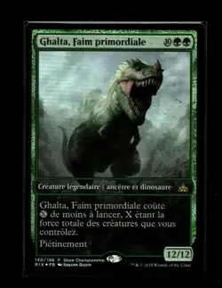 MRM FR/VF Promo Ghalta, Primal Hunger - Ghalta, Faim primordiale MTG Magic RIX - Image 1