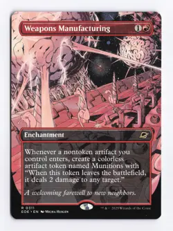 Weapons Manufacturing (Borderless) 0311 (R) MTG Edge of Eternities (EOE) - Image 1
