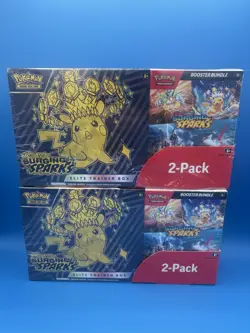 Pokemon Surging Sparks Elite Trainer Box/Booster Bundle Costco 2-Pack - Lot of 2 - Image 1