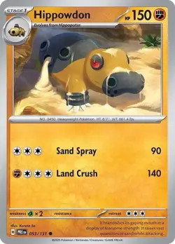 Hippowdon - 053/131 - Prismatic Evolutions - Pokemon TCG - Near Mint (NM) - Image 1