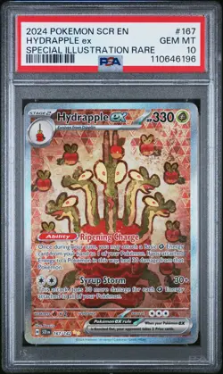 Hydrapple Ex #167 2024 Pokemon Scr En-Stellar Crown PSA 10 SIR - Image 1