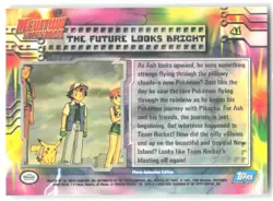 1998 Pokemon The First Movie #41 The Future Looks Bright Blue Label - Image 2