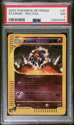 Starmie-Rev.Foil #30 2003 Pokemon Skyridge PSA 7 - Image 1