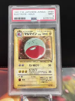 1997 Pokemon Japanese Jungle #101 Electrode-Holo PSA 9 - Image 1
