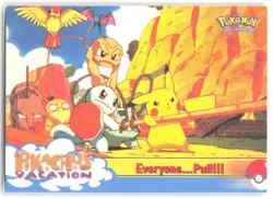 1998 Pokemon The First Movie #52 Everyone...Pull!!! Blue Label - Image 1