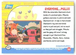 1998 Pokemon The First Movie #52 Everyone...Pull!!! Blue Label - Image 2