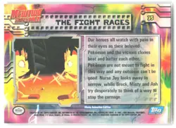 1998 Pokemon The First Movie #35 The Fight Rages Blue Label - Image 2