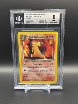 Dark Typhlosion HOLO R #10 2002 Pokemon Neo Destiny Unlimited BGS 8.0 - Image 1