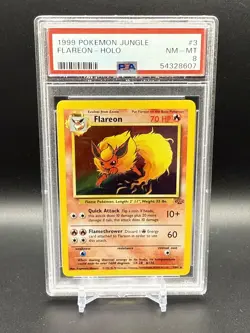 Flareon-Holo #3 1999 Pokemon Jungle PSA 8 - Image 1