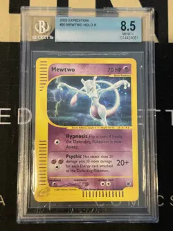 Mewtwo HOLO R #20 2002 Pokemon Expedition BGS 8.5 - Image 1