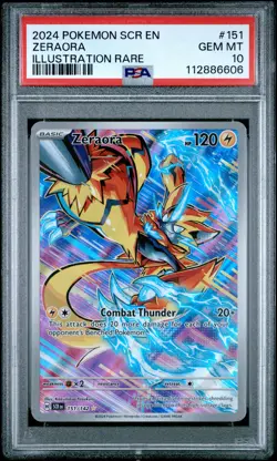 Zeraora #151 2024 Pokemon Scr En-Stellar Crown PSA 10 IR - Image 1