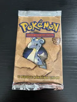 WoTC Wizards Pokemon Sealed Booster Pack Fossil Italian Lapras Art New Rare - Image 1