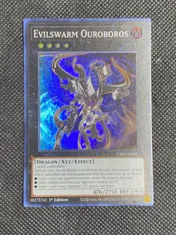 YuGiOh! - Evilswarm Ouroboros CRBR-EN047 Super Rare 1st Edition Near Mint - Image 1