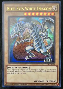 Yugioh - Blue-Eyes White Dragon LC01-EN004 Limited Ultra Rare NM - Image 1