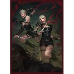 Brylle & Lahvi - Blood-Crazed - Yugioh Size - 100 Smooth Matte TCG Card Sleeves - Image 1