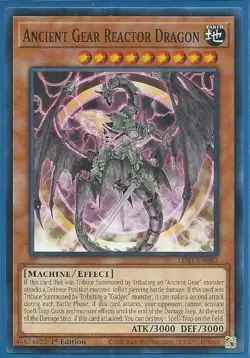 Yugioh - Ancient Gear Reactor Dragon - 1st Edition Card - Image 1