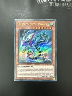 YUGIOH HEAVENLY ZEPHYR - MIRADORA ULTRA RARE MP22-EN016 1ST EDITION - Image 1