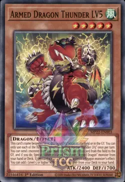 1st Ed Armed Dragon Thunder LV5 MP22-EN003 Yugioh - Image 1