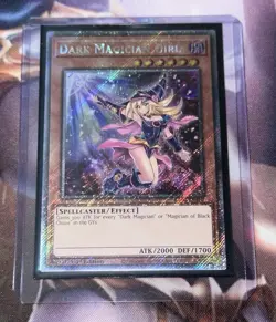 Yugioh Dark Magician Girl 7th Art RA04-EN107 Platinum Secret Rare 1st Edition NM - Image 1