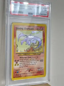 Pokemon TCG Shining Charizard Neo Destiny Holo Card 107/105 Unlimited Rare PSA 1 - Image 2