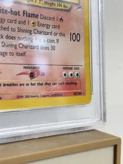 Pokemon TCG Shining Charizard Neo Destiny Holo Card 107/105 Unlimited Rare PSA 1 - Image 4