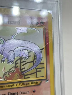 Pokemon TCG Shining Charizard Neo Destiny Holo Card 107/105 Unlimited Rare PSA 1 - Image 5