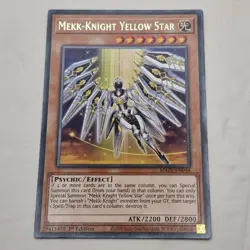 Yu-Gi-Oh! Maze of Memories Mekk-Knight Yellow Star MAZE-EN044 Light Card 1st (3) - Image 2