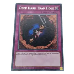 Yu-Gi-Oh! Maze of Memories Deep Dark Trap Hole MAZE-EN067 Trap Card 1st (2) - Image 1