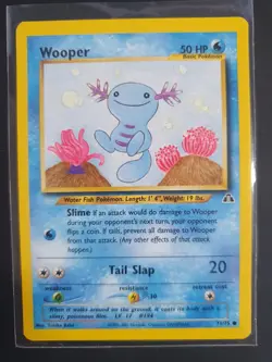 Wooper 71/75 - Neo Discovery Set - Pokemon Card - Excellent Condition - Image 1
