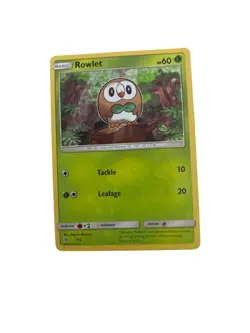 Rowlet 1/12 Cosmos Holo Promo Pokemon TCG Card Sun & Moon LP Ungraded - Image 1