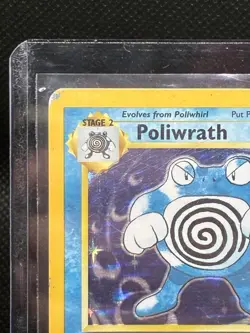 Poliwrath Holo Base Set WOTC Pokemon TCG Card 13/102 LP Condition - Image 2