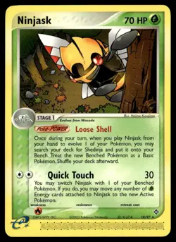 Ninjask 18/97 Dragon Rare English Pokemon Card - Image 1