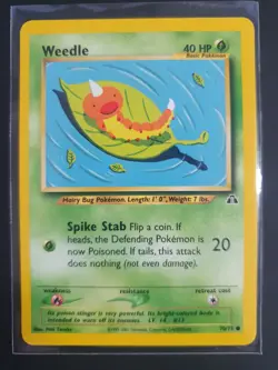 Weedle 70/75 - Neo Discovery Set - Pokemon Card - Excellent Condition - Image 1