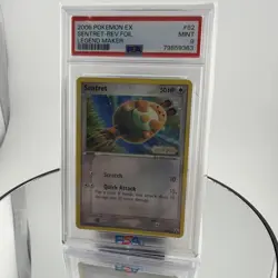 Pokemon Card Sentret 62/92 Reverse Holo Legend Maker PSA 9 MINT - Image 1