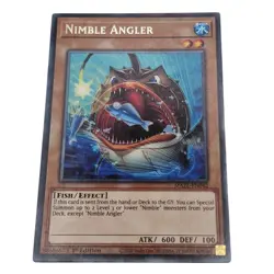 Yu-Gi-Oh! Maze of Memories Nimble Angler MAZE-EN042 Water Card 1st Edition (3) - Image 1