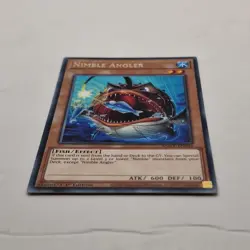 Yu-Gi-Oh! Maze of Memories Nimble Angler MAZE-EN042 Water Card 1st Edition (3) - Image 3