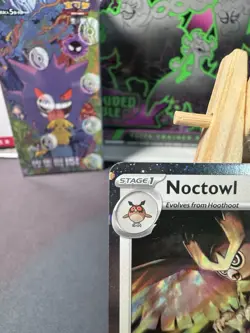 Pokemon TCG Noctowl Prize Play Card 115/142 Stellar Crown Near Mint Pack Fresh - Image 3