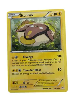 Stunfisk 56/162 XY BREAKthrough Pokemon TCG Card 2015 Uncommon Ungraded - Image 1