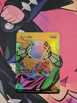 MTG Traumatize 0015 Foil (Borderless) M Marvel Universe Eternal-Legal NM MAR - Image 2