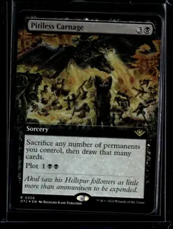 Pitiless Carnage - 326 - Foil - OTJ - NM - MTG Magic the Gathering - Image 1