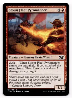 2022 MTG Storm Fleet Pyromancer Double Masters 2022 Common #126 - Image 1