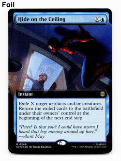 Hide on the Ceiling (Extended Art) - FOIL - [Marvel's Spider-Man] MTG NM/M 💧 - Image 1