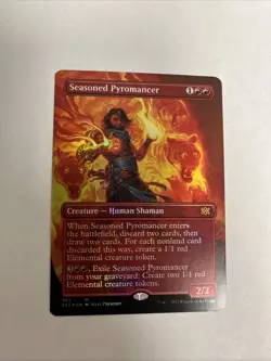 Seasoned Pyromancer Borderless Foil Double Masters 2022 MTG - Image 1