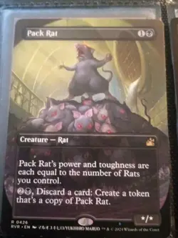 MTG Pack Rat ~ Anime Borderless ~ Ravnica Remastered *0426* NM-M - Image 1